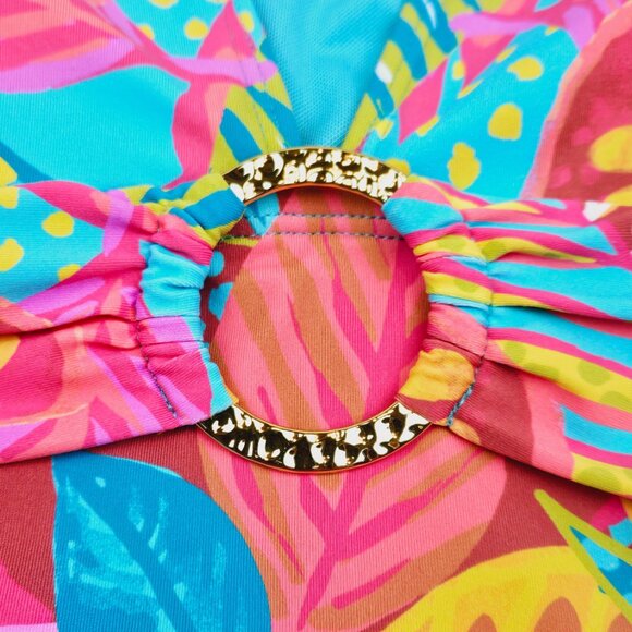 Bleu Rod Beattie - The Heat Is On Cap Sleeve Mio One Piece Swimsuit - Picture 3 of 5